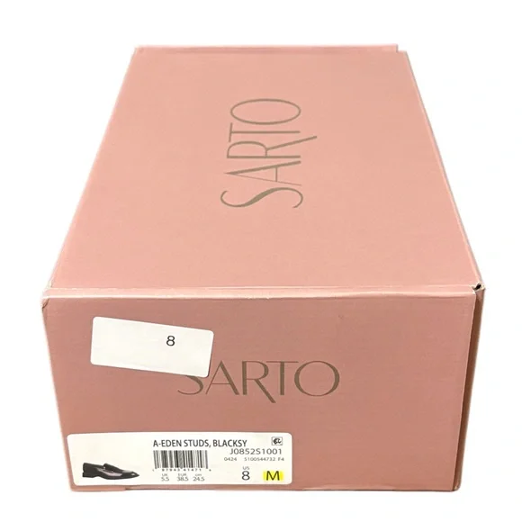 Franco Sarto Glossy Black Loafers - Picture 9 of 9